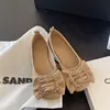 Cómodos 2026 Lazo Francés Versátiles Nuevos Zapatos Planos Individuales para Mujer Verano Boca Baja Zapatos de Frijol Suela Suave Hebilla de Pedrería