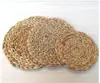 Tecelagem de palha indonésia tecelagem de rattan formato redondo decoração de casa pousada ornamento pendurado original feito à mão pendurado na parede