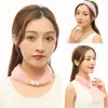 Bufanda de encaje con cuentas para mujer, nueva para primavera y verano, protección para el cuello de malla, parasol, cubierta para el cuello, bufanda ligera y transpirable, a la moda, versátil