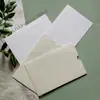 Papel Tissue Bege Ecológico Personalizado de Alto Padrão Transfronteiriço com Relevo Cartão de Agradecimento Artesanal com Relevo Porta-Cartão Rosa Envelope