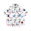 Camisetas de Manga Corta Divertidas con Dibujos Animados y Graffiti Estilo Hong Kong Veranieño para Hombres y Mujeres Estilo Dopamina Sueltas Dulces Florales Camisas Modernas