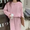 Pijama de Fleece Coral para Mulheres, Outono/Inverno Espessado Fofo de Flanela Roupa de Casa, Pode Ser Usado Fora, Conjunto de Cardigan com Mangas Longas e Robe