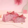 Anillo de Madera Creativo de Lujo Ligero 2026 Nuevo Estilo Bolsa de Dulces de Boda Caja de Boda Caja de Regalo de Boda Morada de Gama Alta