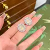 Brincos de calcedônia translúcida cor de ovo de pombo em prata de lei 925, novo modelo popular de 2026, novos brincos estilo chinês, brincos de alta qualidade para mulheres