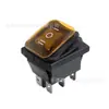 Interruptor basculante Kcd4 impermeable de 3 posiciones Etl Estándar americano Punto de plata compuesto Tipo barco Interruptor de alimentación de alta potencia