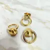 Hebilla colgante móvil en forma de anillo de aleación de zinc de alta calidad, Anilla de tiro, Hebilla de tiro, Accesorios de ferretería de alta gama galvanizados para equipaje