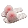 Pantuflas de Satén de Seda Simulada para Mujer con Bolas de Borla, Silenciosas Antideslizantes para Interior Hogar Boda Primavera y Otoño Tela de Piso