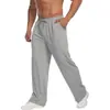 Pantalones Deportivos Ligeros para Hombre Pantalones Deportivos de Pierna Abierta Pantalones Deportivos Rectos para Hombre para Fitness Pantalones Casuales con Bolsillos
