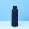 Botella de Boca Pequeña de Acero Inoxidable Americana Transfronteriza, Vaso Simple de Doble Pared con Aislamiento al Vacío, Taza Deportiva Portátil para Exteriores con Acabado Mate