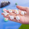 Simulación de micropaisaje color sólido cisne pegamento crema diy resina artesanía decoraciones accesorios adornos de escritorio hechos a mano