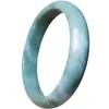 Pulseira de Jadeíta Jade Jade Flor Flutuante Verde Claro Grau A Material Antigo Pulseira de Jade de Guizhou Joias de Jade para Mulheres Jade
