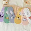 Calcetines de Dibujos Animados Japoneses 2025 para Mujer Tipo Invisible Primavera y Verano 6 Colores Absorbentes del Sudor Transpirables No Asfixiantes Calcetines Cortos de Algodón Venta al por Mayor