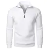 Camisa Polo con Cremallera Transfronteriza Cuello Polo Sudadera Pesada de Terciopelo Otoño e Invierno Casual Deportiva Holgada Chaqueta con Media Cremallera para Hombres y Mujeres