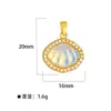 Meizu Tres Zonas Chapado en Cobre Dorado Sueño Sensación de Alta Gama Comercio Exterior Transfronterizo DIY Joyería Hecha a Mano Cobre Circón Microincrustado Accesorios de Colgante