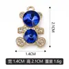 Oso Gema Azul DIY Colgante para Pulsera Colgante para Collar Accesorios de Joyería Se Puede Mezclar Lote Venta Directa de Fábrica Transfronterizo