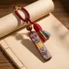 Chaveiro Pingente de Sandália Pintada Estilo Chinês, Amuleto de Segurança Anti-Perda para Homens e Mulheres, Presente de Ano Novo de Alta Qualidade
