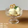 Tazón para Postre, Tazón para Yogur, Tazón Alto en Forma de Bola, Alto Valor Estético, Estilo Batido de Leche con Helado, Copa para Mousse, Copa para Pudín de Helado, Vidrio