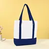 Bolsa de Lona Publicitaria Personalizada en Blanco Trabajo Viajero Bolso Tote Resistente Resistente al Desgaste Ecológico Bolsa de Compras