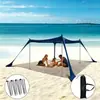 Toldo de Praia Lycra Transfronteiriço Proteção Solar Externa e Frescor Lycra Elástico em Quatro Lados Tenda Toldo para Acampamento à Beira-Mar