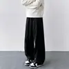 Moda Plus Size Transfronteiriça Estilo Americano Tendência Retrô Calça Jeans Scimitar para Homens, Nova Primavera Reta de Caimento Solto Calças Longas