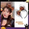 Sombrero de bruja, araña, calabaza, accesorio divertido para el cabello de fiesta de Halloween, diadema de bruja, lazo de malla de encaje
