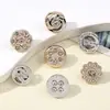 Botões Pequenos de Plástico Estilo Chanel com Strass Versáteis para Suéteres, Cardigãs, Camisas de Chiffon, Botões de Manga e Colarinho, Camisas, Vestidos, Botões Decorativos
