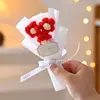 Flores Artificiales, Flores Mini Pompones, Flores de Hilo Tejido, Flores Hechas a Mano, Accesorios para Regalos, Pequeños Ramos Transfronterizos al por Mayor