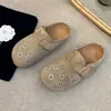 2026 Novo Modelo Fogos de Artifício Feriado Retro Plataforma Slip-On Meia Pantufa para Mulheres Uso Casual com Saias Pantufas Femininas