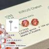 Aretes Auténticos Swarovski 1088 Cristales Austriacos Clavos para Oreja Clavos Versátiles Básicos para Cartílago de Oreja Acero de Titanio 316L