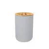 Accesorios de Baño Juego de Lavado para Baño Botella Dispensadora de Líquido Juego de Cepillo para Inodoro Portacepillos de Dientes Juego de Baño