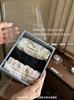 Paquete de 3 Calzones Celebrity de Seda Gasa Suave Miel Cadera Encaje Calzones Huecos Sensación Sexy Desnuda Sin Marca Transpirable Ropa Interior para Mujer