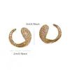Pendientes de Círculo Completos de Circonita Estilo Coreano Europeo y Americano Lujo Ligero para Mujer, Tendencia de Moda de Gama Alta de Nicho, Aretes Elegantes y con Estilo