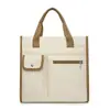 Bolso de Lona de Moda Transfronterizo para Mujer Estudiante Universitaria Bolso Tote para el Trabajo Oficinista Bolso para Tableta