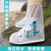 Cubierta de zapatos de lluvia de tubo alto para niños con dibujos animados lindos para niños y niñas, zapatos impermeables a prueba de arena, zapatos gruesos resistentes al desgaste para niños de escuela primaria, bebés