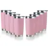Vaso Amazon transfronterizo de 20 oz de acero inoxidable de doble capa para coche, vaso para helado, vaso para café para llevar, vaso portátil con pajilla