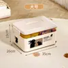 Caja de Almacenamiento Plástico Caja de Almacenamiento de Ropa con Tapa Caja de Almacenamiento tipo Bolso Extra Grande para Hogar Caja de Almacenamiento para Juguetes y Snacks