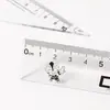 Regla Rígida de Ángulo Recto Xiaoyuer de 20 cm para Estudiantes, Marcador de Dibujo Guerrero Espacial Regla con Escala de Números Grandes