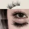Olhar Camadas Baby Curl 5D! Cílios Postiços Barbie Ultra-Macios e Espessos, Sem Cola, Bagunçados e Preguiçosos, Três Passos