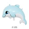 Novo animal marinho balão tubarão balão decoração de festa filme de alumínio balão lagosta tubarão branco diferente mundo subaquático