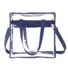 Nueva tendencia de moda bolsa de gelatina transparente de PVC nicho ins bolsa de mensajero para estadio gran capacidad bolsa transparente venta al por mayor