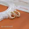 Pendientes de Zircón Adorables de Doble Cara con Goteo de Aceite Pendientes Pequeños Exquisitos de Moda Retro Francesa INS Otoño e Invierno Tendencia para la Oreja