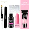 Set de Gel de Extensión No Pegajoso para Uñas, Gel Adhesivo para Pedrería, Gel para Esculpir y Dar Forma, Gel de Extensión para Fototerapia, Gel para Arte de Uñas