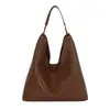 Bolsa de Ombro Retro de Grande Capacidade para Mulheres 2026 Nova Bolsa Simples com Textura Trançada Moda Bolsa de Ombro Único Bolsa Tote Tendência