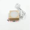 Difusor de celebridad de internet base luminosa de madera maciza redonda aromaterapia bola de cristal control remoto LED colorido base de luz nocturna