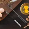 Batidora de huevos semiautomática de acero inoxidable directa de fábrica batidora giratoria de crema y huevo para el hogar batidora de huevos manual