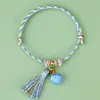 Cuerda de Colores al por Mayor Modelo Nuevo 2026 Hilo de Algodón Cuerda Roja Cuerda Trenzada Pulsera Colorida Ajustable para Adultos y Niños Pequeño Regalo