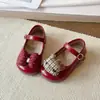 Zapatos Mary Jane de Cuero para Niñas para Primavera y Otoño, Zapatos de Princesa para Bebé con Suela Suave, Lazo de Dibujos Animados y Cierre de Velcro, Zapatos Individuales para Niñas