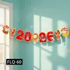 Decoraciones de Año Nuevo 2026 Año del Caballo Adornos de Año Nuevo Decoraciones Colgantes Guirnalda Pancarta Decoraciones del Festival de Primavera de Año Nuevo Accesorios