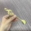 Cuchara para Notas de Acero Inoxidable 304 Cuchara para Café Chapada en Oro Cuchara para Remover Cuchara de Postre Cuchara para Nido de Pájaro Cuchara para el Hogar Restaurante Cuchara