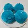 Pompón de cachemir de 5 cm con gancho, decoración de hilo fino, bola de felpa grande con cordón, accesorios de ropa DIY, accesorios para sombreros